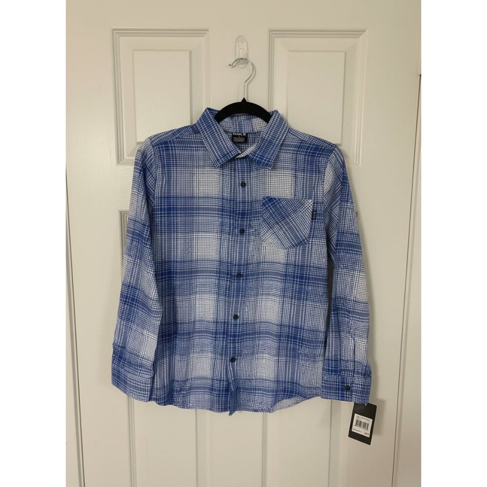 Hurley Boys Button-Down Flannel‎ Shirt – Size Large (NWT)